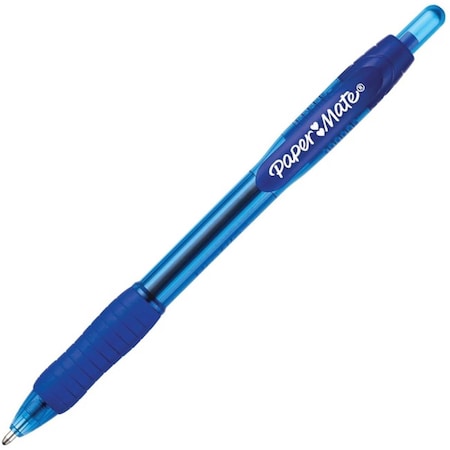Workstationpro 1.4 mm Paper Mate Profile Retractable Ballpoint Pen with Bold Blue Plastic Barrel, 36PK TH3744662